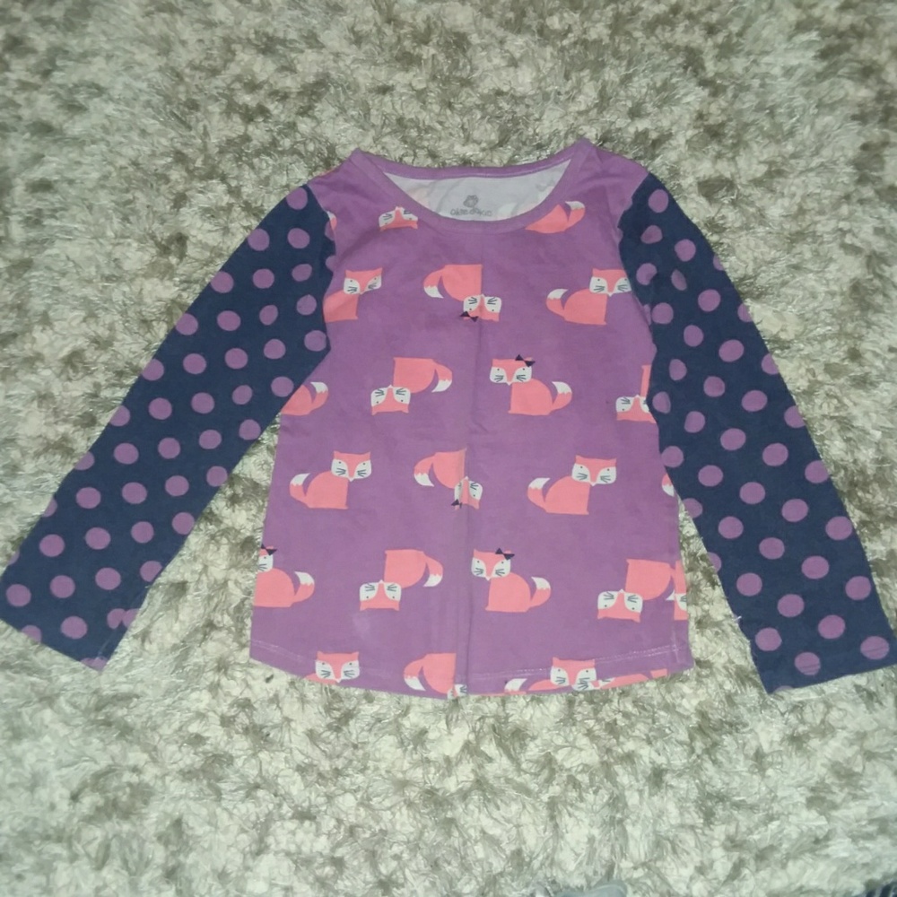 💜3 for $10💜 Okie dokie girls fox shirt